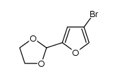 4-BROMOFURAN-2-CARBOXALDEHYDE ETHYLENE GLYCOL ACETAL结构式