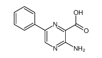 3-amino-6-phenyl-2-pyrazine carboxylic acid Structure