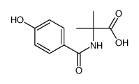 2-[(4-hydroxybenzoyl)amino]-2-methylpropanoic acid Structure