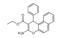 2-amino-3-ethoxycarbonyl-4-phenyl-4H-naphtho[2,1-b]pyran结构式