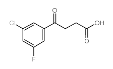 4-(3-CHLORO-5-FLUOROPHENYL)-4-OXOBUTYRIC ACID structure