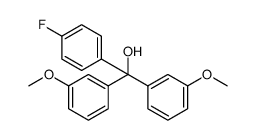 3,3'-DIMETHOXY-4'-FLUOROTRITYLALCOHOL Structure