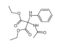 diethyl N-acetyl-N'-phenyldiaminomalonate Structure