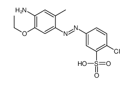 5-[(4-amino-5-ethoxy-o-tolyl)azo]-2-chlorobenzenesulphonic acid结构式