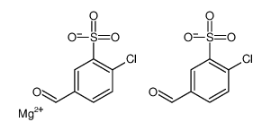 magnesium bis[2-chloro-5-formylbenzenesulphonate] Structure