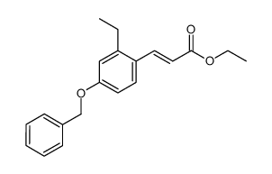 ethyl 3-(4-(benzyloxy)-2-ethylphenyl)acrylate Structure