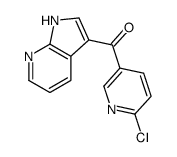 (6-氯-吡啶-3-基)-(1H-吡咯并[2,3-b]吡啶-3-基)-甲酮结构式