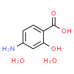 Salicylic acid,4-amino-,dihydrate (5CI)结构式
