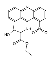 ethyl 3-hydroxy-2-((1-nitroacridin-9-yl)amino)butanoate Structure
