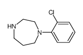 1-[2-(3-氯苯基)]-1,4-二氮杂环庚烷结构式