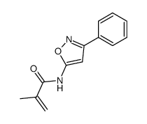 2-methyl-N-(3-phenyl-5-isoxazolyl)propenamide Structure