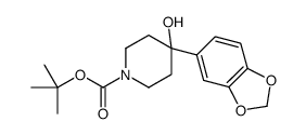 1-BOC-4-(1,3-BENZODIOXOL-5-YL)-4-HYDROXYPIPERIDINE结构式