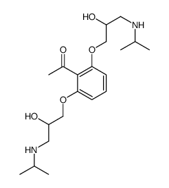 1-[2,6-bis[2-hydroxy-3-(propan-2-ylamino)propoxy]phenyl]ethanone结构式