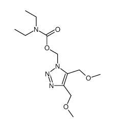 (4,5-bis(methoxymethyl)-1H-1,2,3-triazol-1-yl)methyl diethylcarbamate结构式