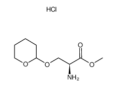 O3-(tetrahydropyran-2-yl)-L-serine methyl ester hydrochloride Structure