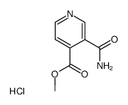 3-carbamoylisonicotinic acid methyl ester hydrochloride结构式