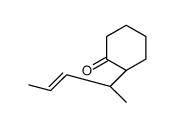 (2R)-2-[(2S)-pent-3-en-2-yl]cyclohexan-1-one结构式