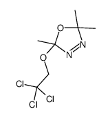 2,2,5-trimethyl-5-(2,2,2-trichloroethoxy)-1,3,4-oxadiazole结构式
