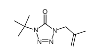 1-tert-Butyl-1,4-dihydro-4-(2-methyl-2-propenyl)-5H-tetrazol-5-on Structure