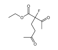 ethyl 2-acetyl-2-fluoro-5-oxohexanoate Structure