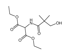 diethyl-N-(β-hydroxypivaloyl)-aminomalonate Structure