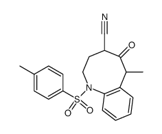 6-Methyl-5-oxo-1-(toluene-4-sulfonyl)-1,2,3,4,5,6-hexahydro-benzo[b]azocine-4-carbonitrile结构式