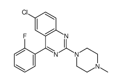 6-chloro-4-(2-fluorophenyl)-2-(4-methylpiperazin-1-yl)quinazoline Structure