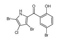 (4-Chloro-3,5-dibromo-1H-pyrrole-2-yl)(2-hydroxy-5-bromophenyl) ketone picture