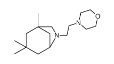 4-[2-(3,3,5-trimethyl-7-azabicyclo[3.2.1]octan-7-yl)ethyl]morpholine结构式