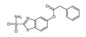 (2-sulfamoyl-1,3-benzothiazol-5-yl) 2-phenylacetate Structure
