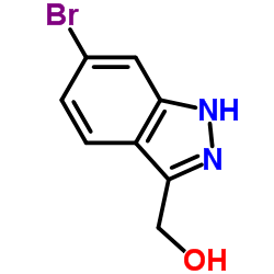 (6-溴-1H-吲唑-3-基)甲醇结构式