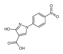 2-(4-nitrophenyl)-5-oxo-1H-pyrazole-4-carboxylic acid Structure