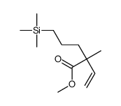 methyl 2-ethenyl-2-methyl-5-trimethylsilylpentanoate Structure