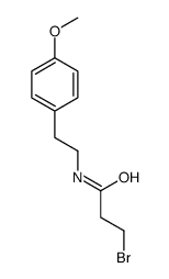 3-bromo-N-[2-(4-methoxyphenyl)ethyl]propanamide结构式
