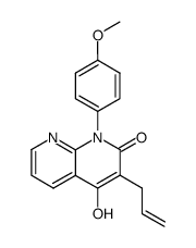3-Allyl-4-hydroxy-1-(4-methoxy-phenyl)-1H-[1,8]naphthyridin-2-one Structure