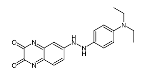 6-[2-[4-(diethylamino)phenyl]hydrazinyl]quinoxaline-2,3-dione Structure