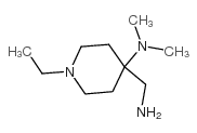 4-(氨基甲基)-1-乙基-N,N-二甲基哌啶-4-胺结构式