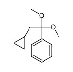 (2-cyclopropyl-1,1-dimethoxyethyl)benzene结构式