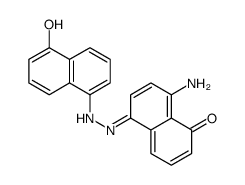 8-amino-5-[(5-hydroxynaphthalen-1-yl)hydrazinylidene]naphthalen-1-one Structure