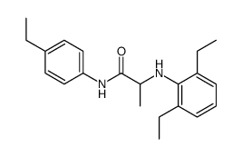 2-(2,6-diethylanilino)-N-(4-ethylphenyl)propanamide Structure