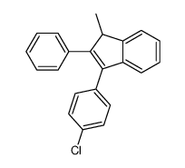 3-(4-chlorophenyl)-1-methyl-2-phenyl-1H-indene结构式