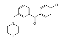 4'-CHLORO-3-MORPHOLINOMETHYL BENZOPHENONE structure