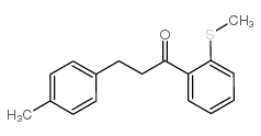 3-(4-METHYLPHENYL)-2'-THIOMETHYLPROPIOPHENONE结构式
