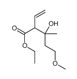 ethyl 2-ethenyl-3-hydroxy-5-methoxy-3-methylpentanoate结构式