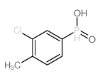 (3-chloro-4-methyl-phenyl)-hydroxy-oxo-phosphanium结构式