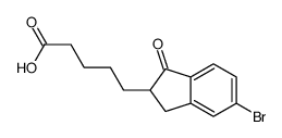 5-(6-bromo-3-oxo-1,2-dihydroinden-2-yl)pentanoic acid结构式