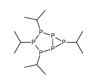 2,3,4,6-tetra(propan-2-yl)-1,2,3,4,5,6-hexaphosphabicyclo[3.1.0]hexane结构式