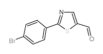 2-(4-BROMOPHENYL)THIAZOLE-5-CARBALDEHYDE structure