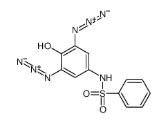 N-(3,5-diazido-4-hydroxyphenyl)benzenesulfonamide结构式