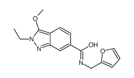 2-ethyl-N-(furan-2-ylmethyl)-3-methoxyindazole-6-carboxamide Structure